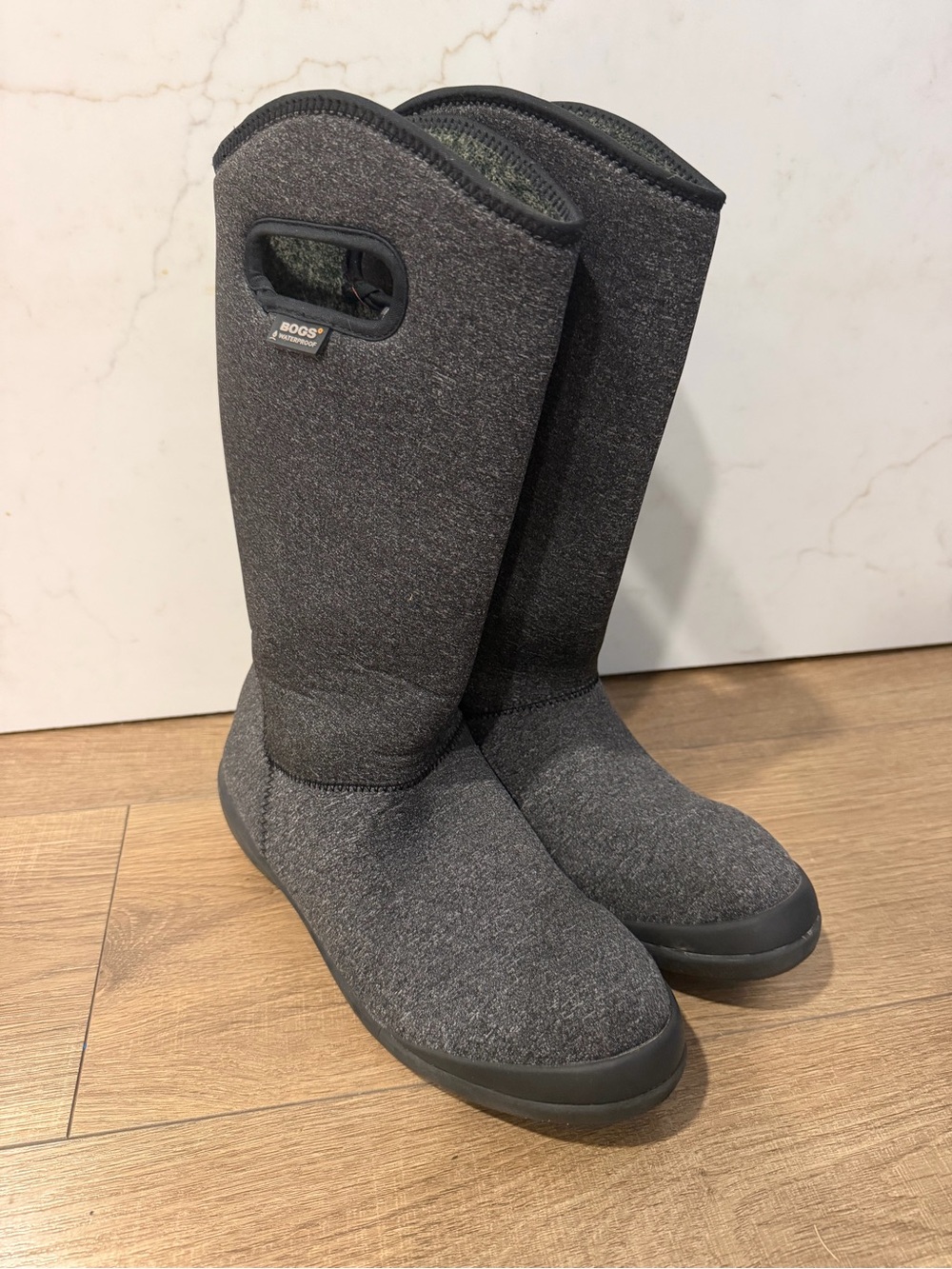 Bogs waterproof Women's Tall Boots in Charcoal Gray, 9